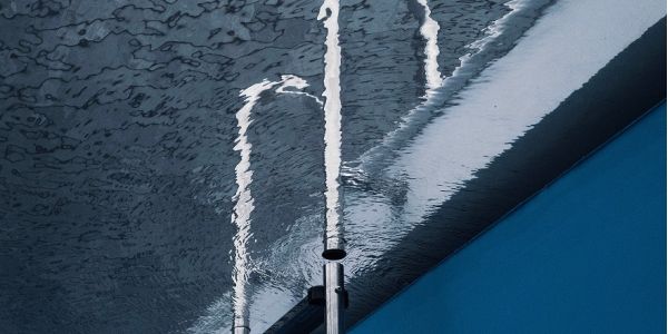 Echelle courbe de piscine en inox